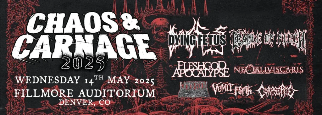 Dying Fetus & Cradle Of Filth at Fillmore Auditorium